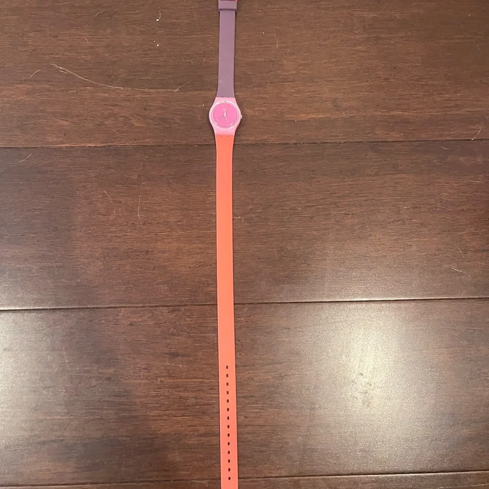 guc sold out rare Swatch fun in pink Women's Pink/Purple wrap Watch - Picture 3 of 7